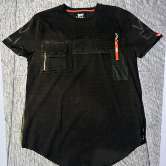 Other - Black Men's Shirt with Pocket Detail